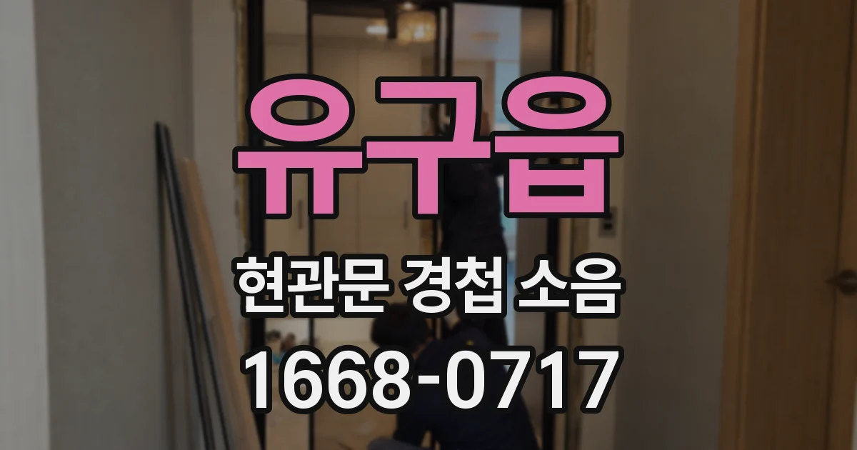 유구읍 현관문 경첩 소음