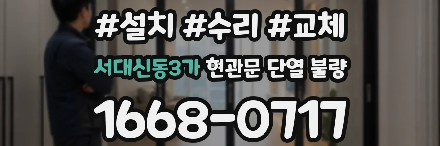 서대신동3가 현관문 단열 불량