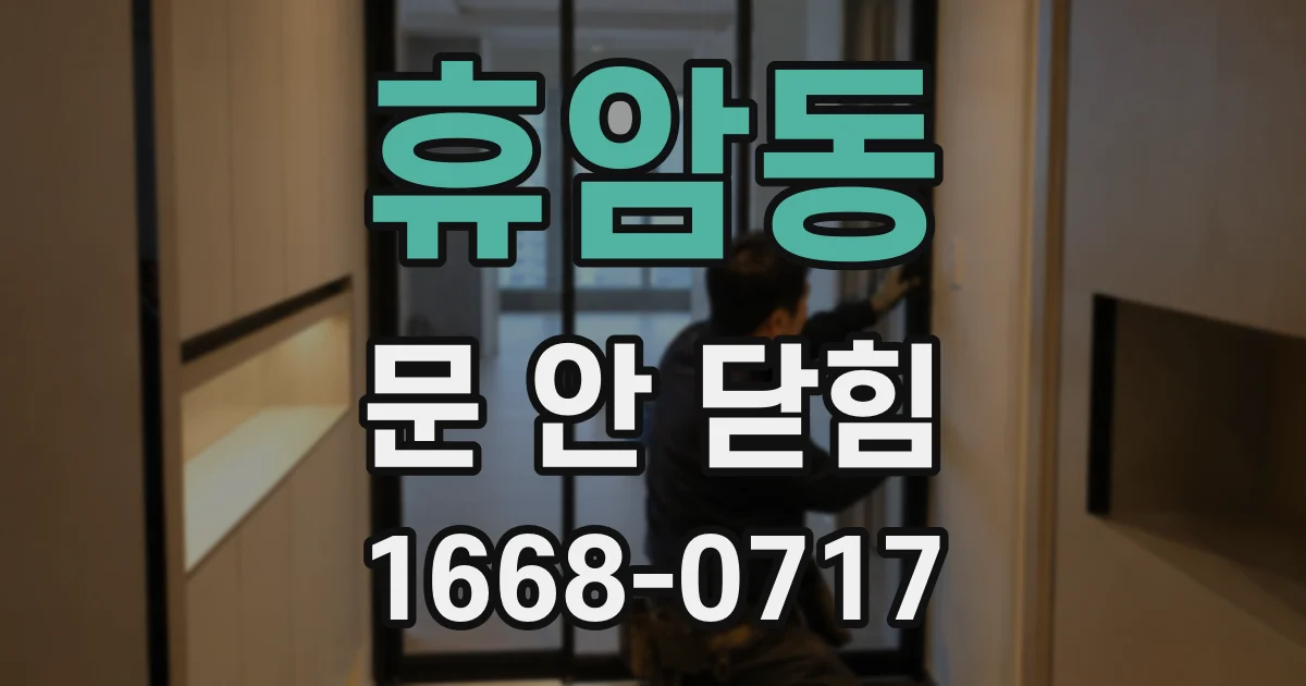 휴암동 문 안 닫힘