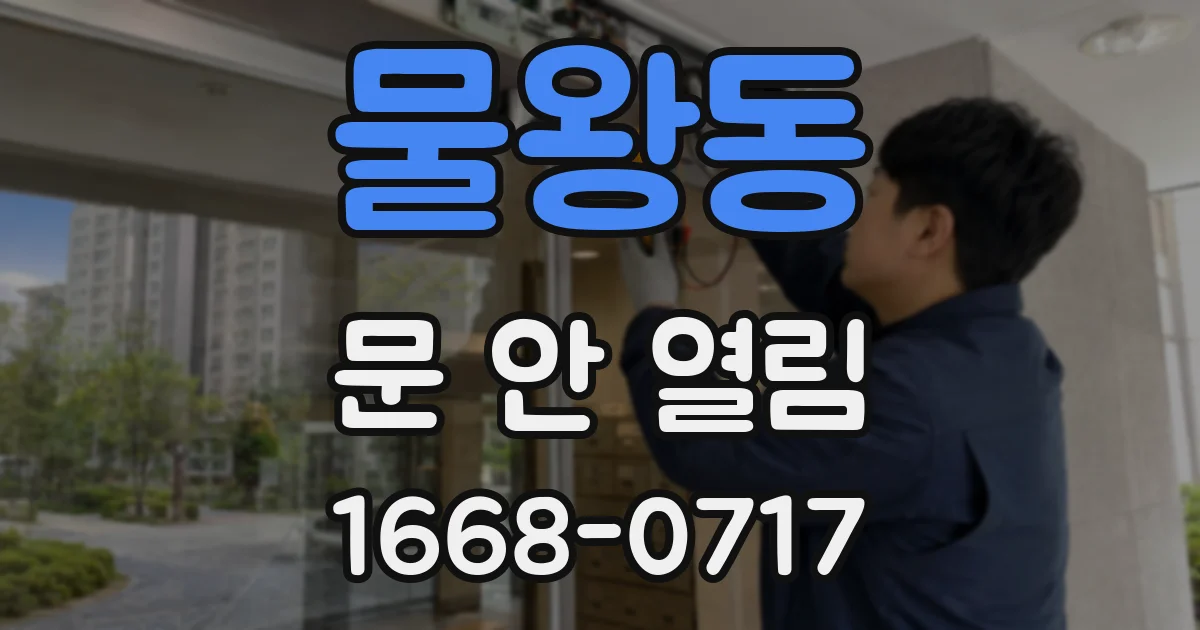 물왕동 문 안 열림