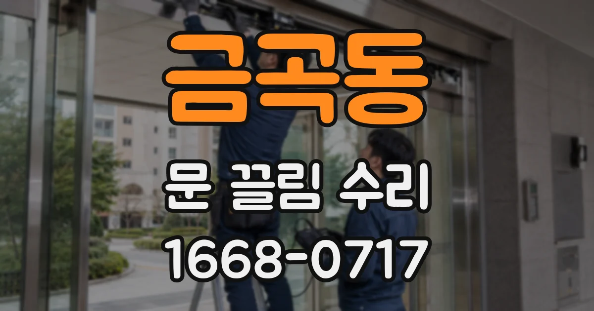 금곡동 문 끌림 수리