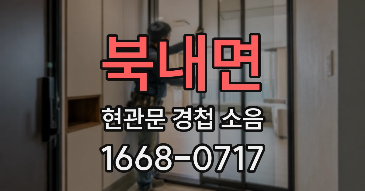 북내면 현관문 경첩 소음
