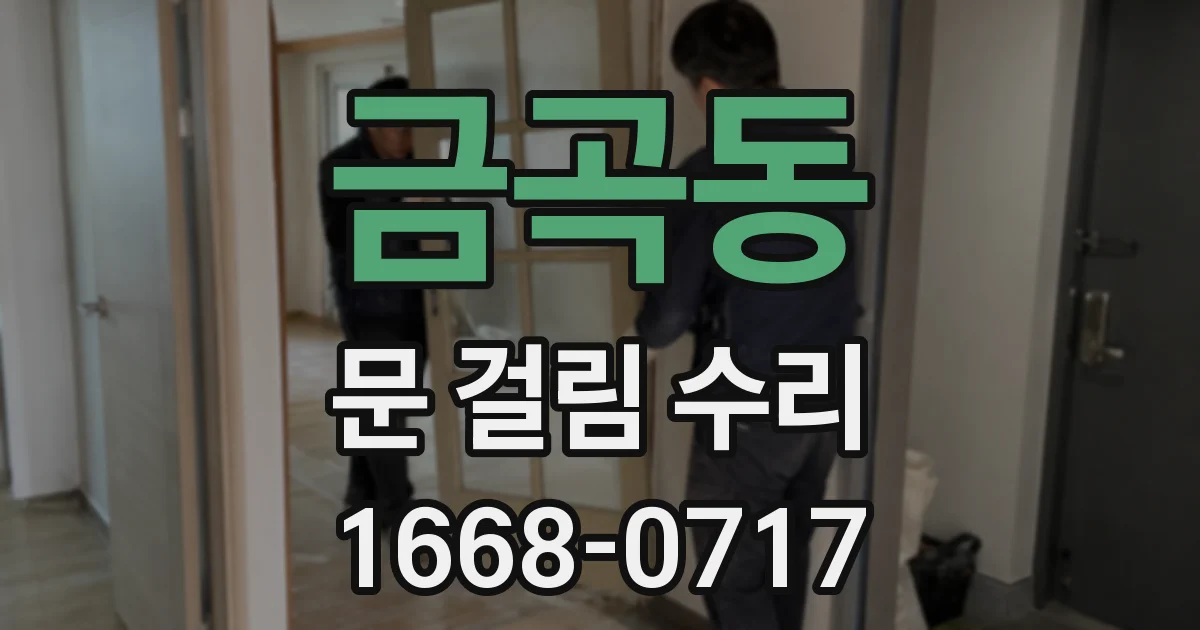 금곡동 문 걸림 수리