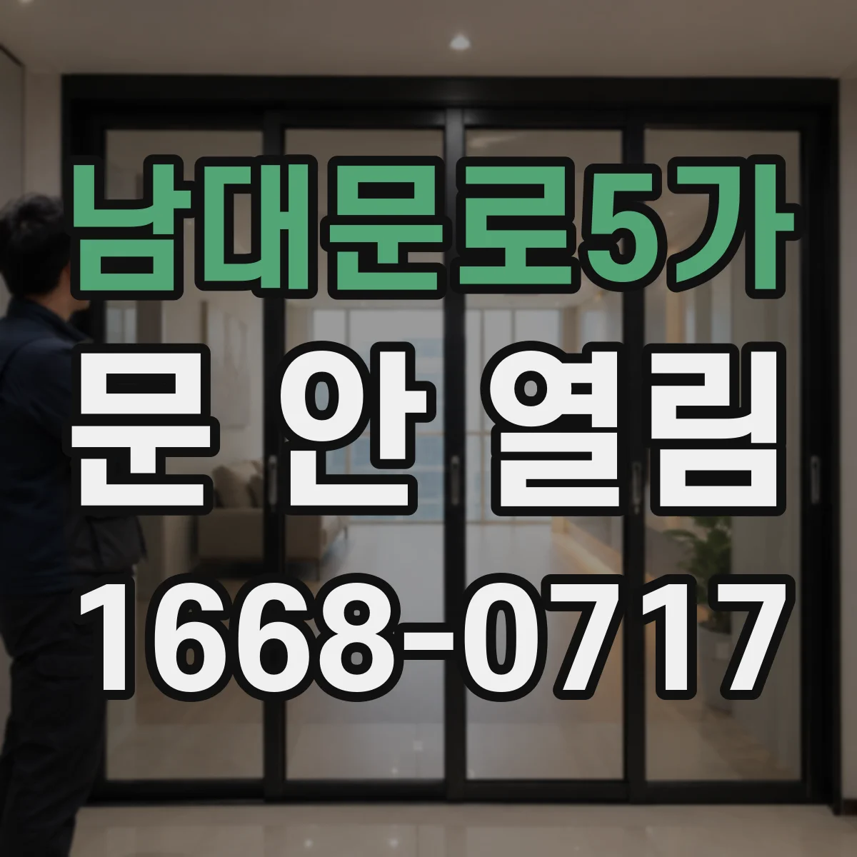 남대문로5가 문 안 열림