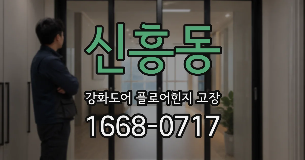 신흥동 강화도어 플로어힌지 고장