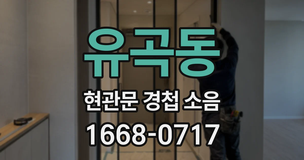 유곡동 현관문 경첩 소음