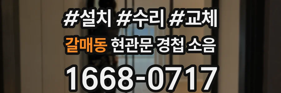 갈매동 현관문 경첩 소음