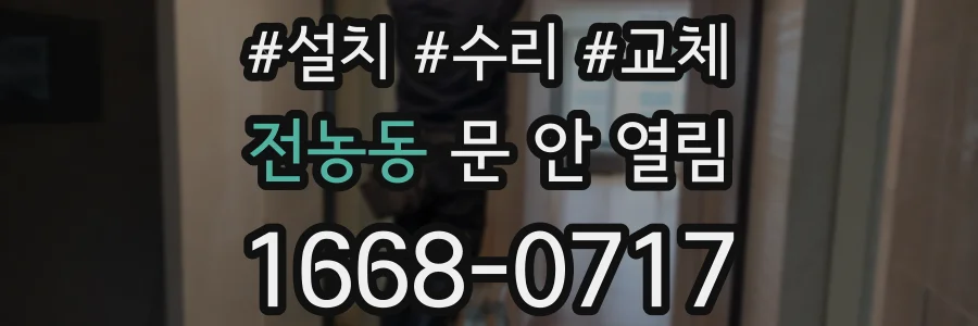 전농동 문 안 열림
