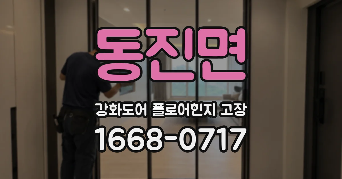 동진면 강화도어 플로어힌지 고장