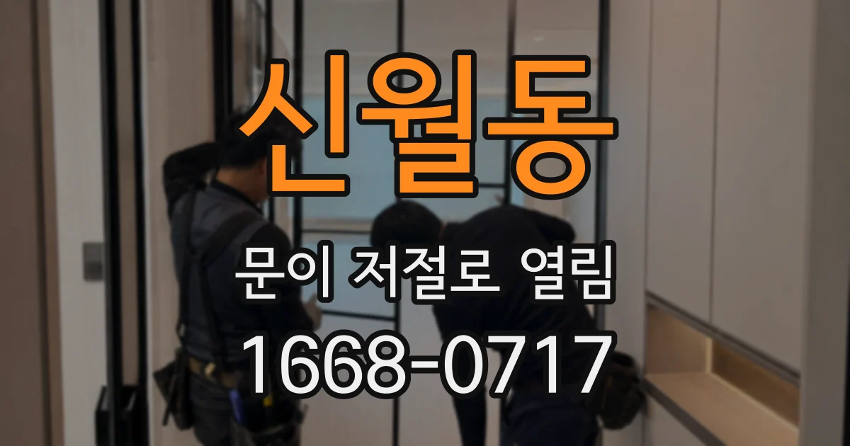 신월동 문이 저절로 열림