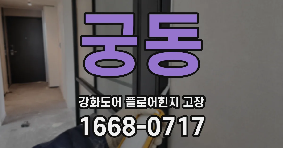 궁동 강화도어 플로어힌지 고장