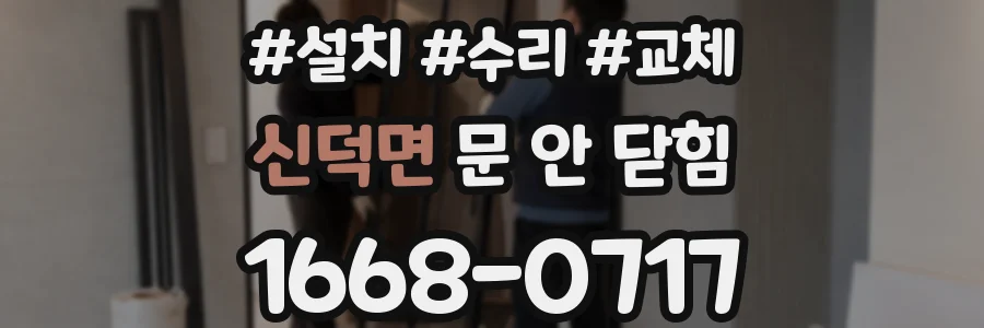 신덕면 문 안 닫힘