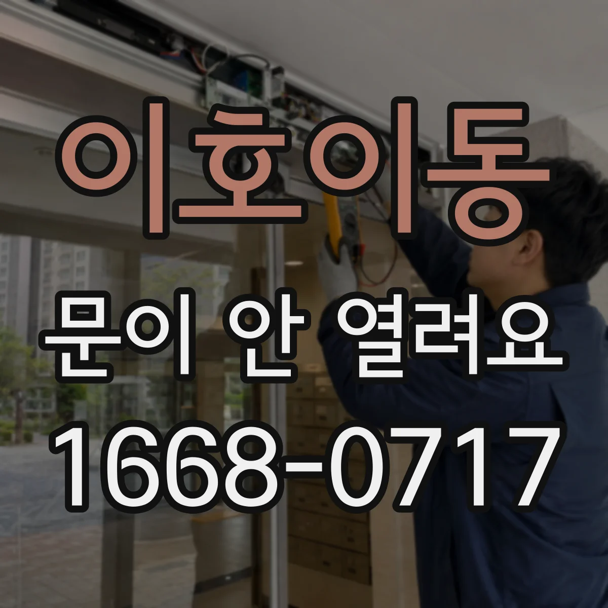 이호이동 문이 안 열려요