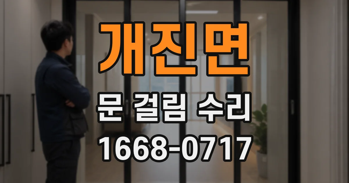 개진면 문 걸림 수리