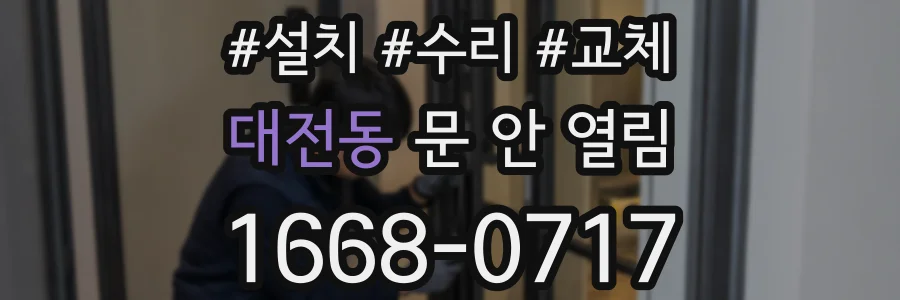 대전동 문 안 열림