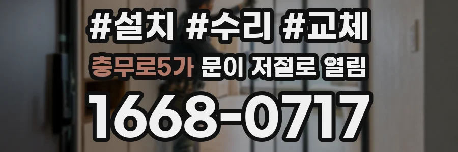 충무로5가 문이 저절로 열림
