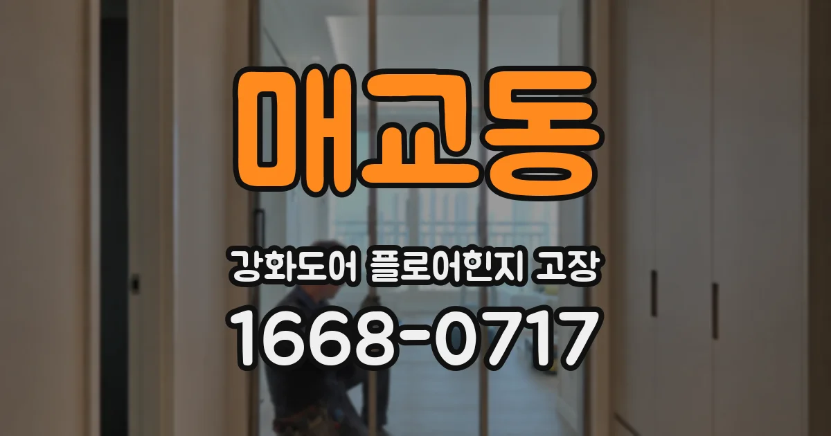 매교동 강화도어 플로어힌지 고장
