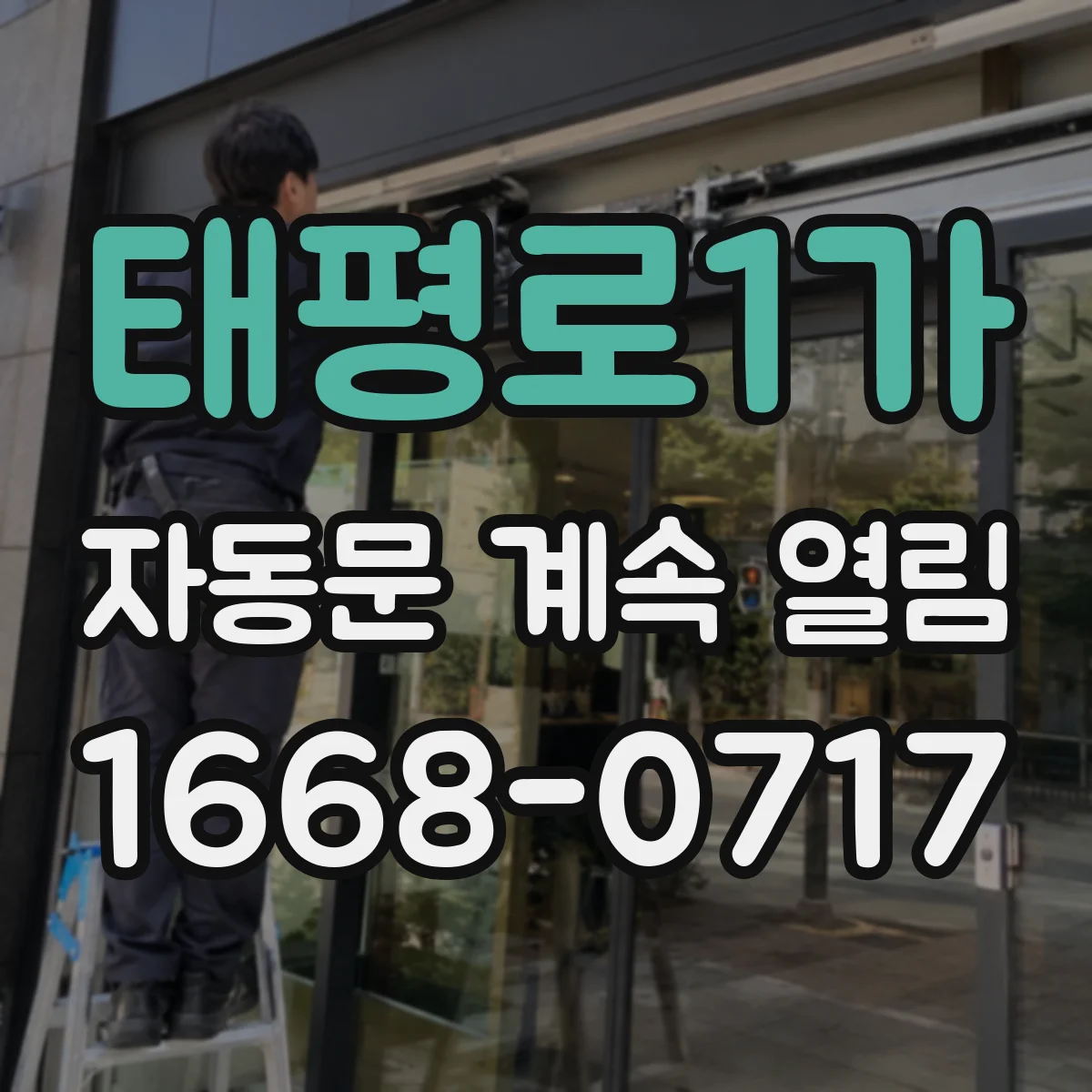 태평로1가 자동문 계속 열림