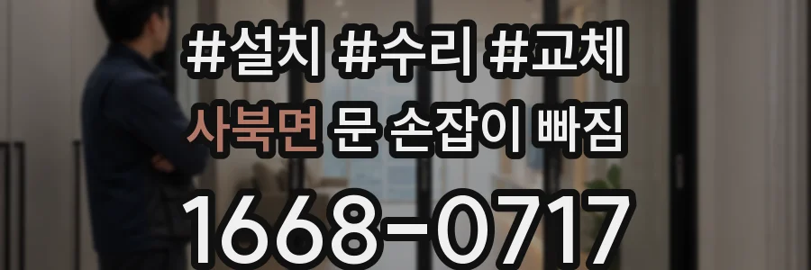 사북면 문 손잡이 빠짐