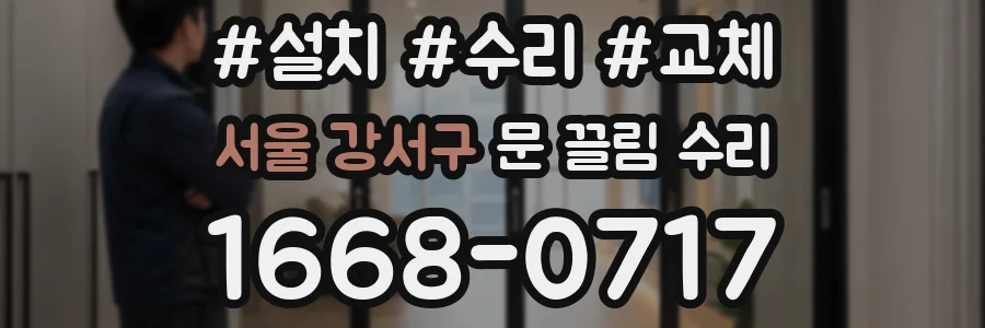 서울 강서구 문 끌림 수리