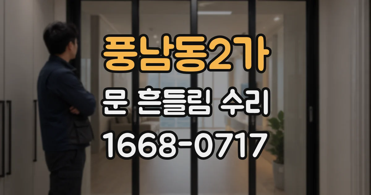 풍남동2가 문 흔들림 수리
