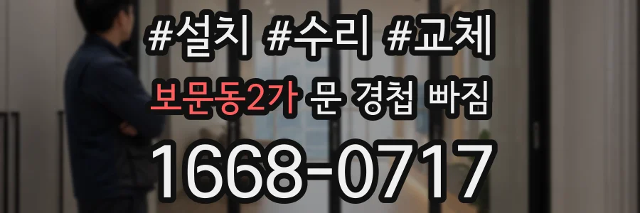 보문동2가 문 경첩 빠짐
