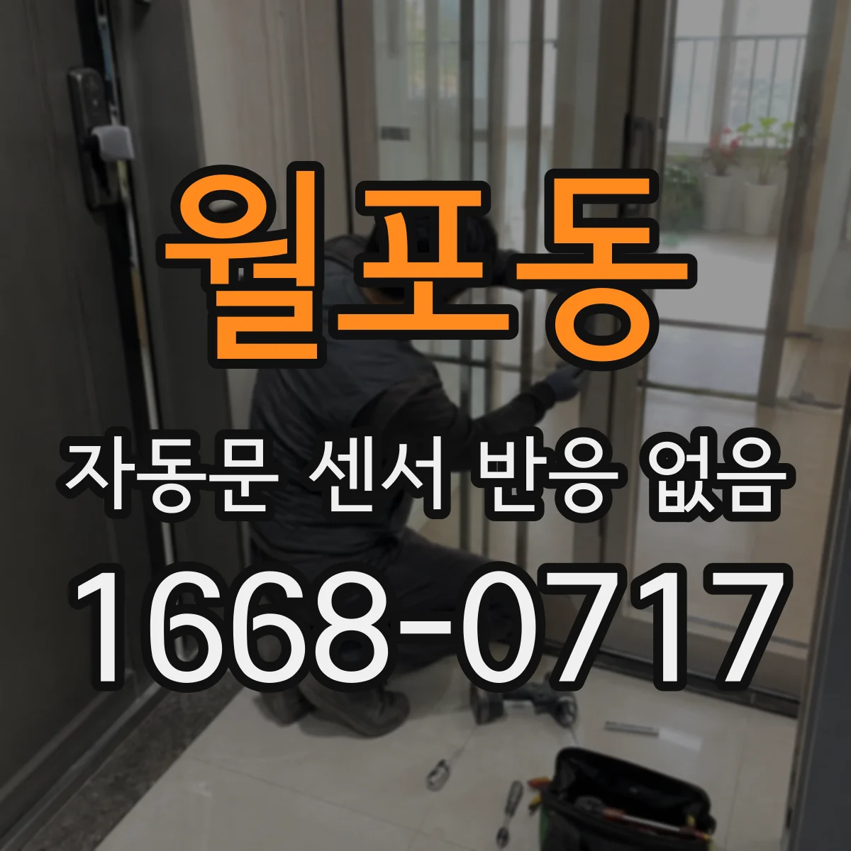 월포동 자동문 센서 반응 없음