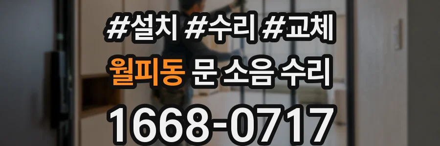 월피동 문 소음 수리