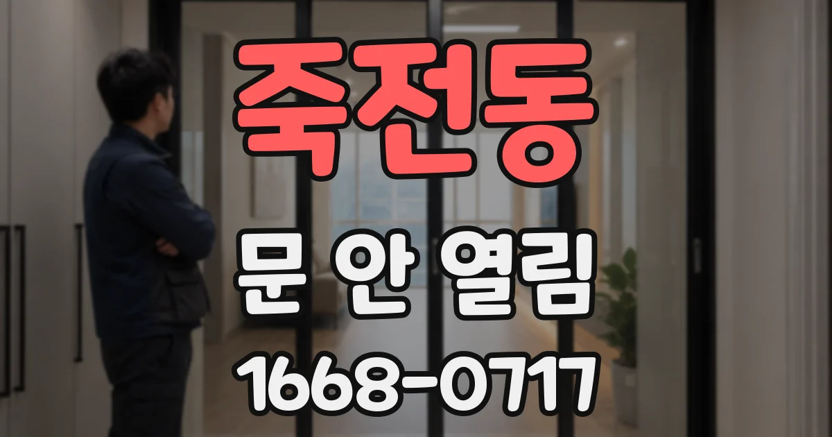 죽전동 문 안 열림