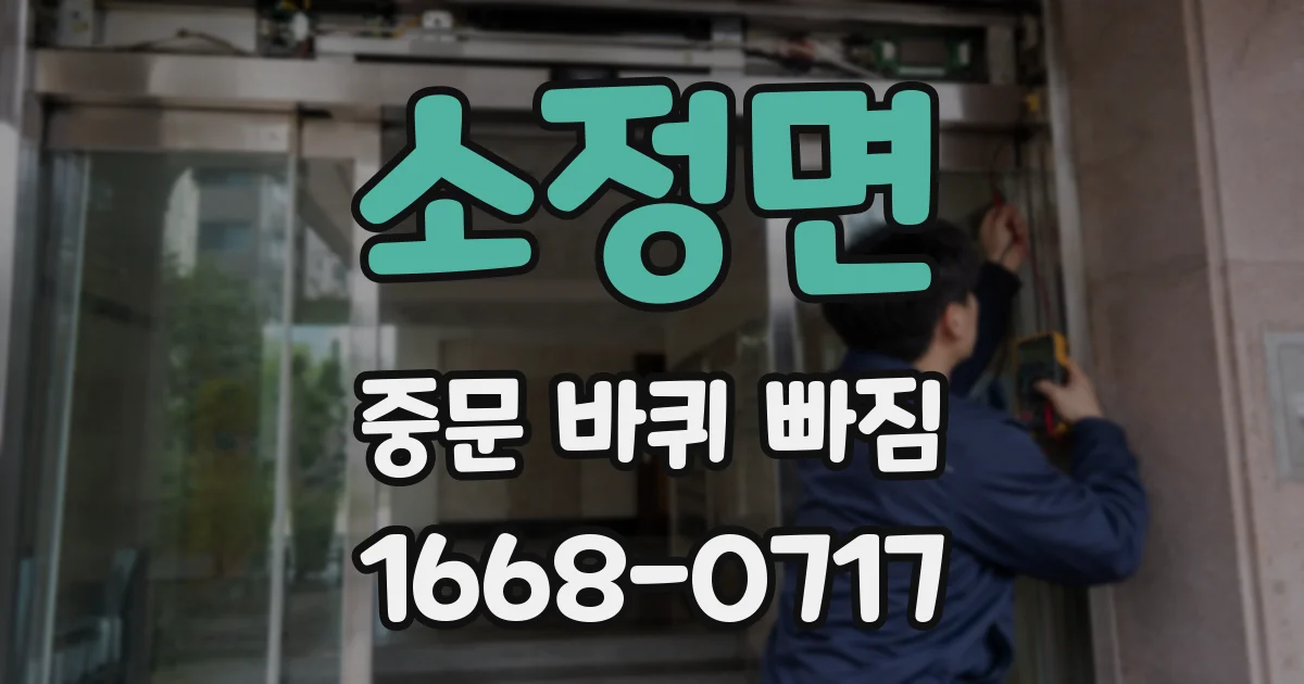 소정면 중문 바퀴 빠짐