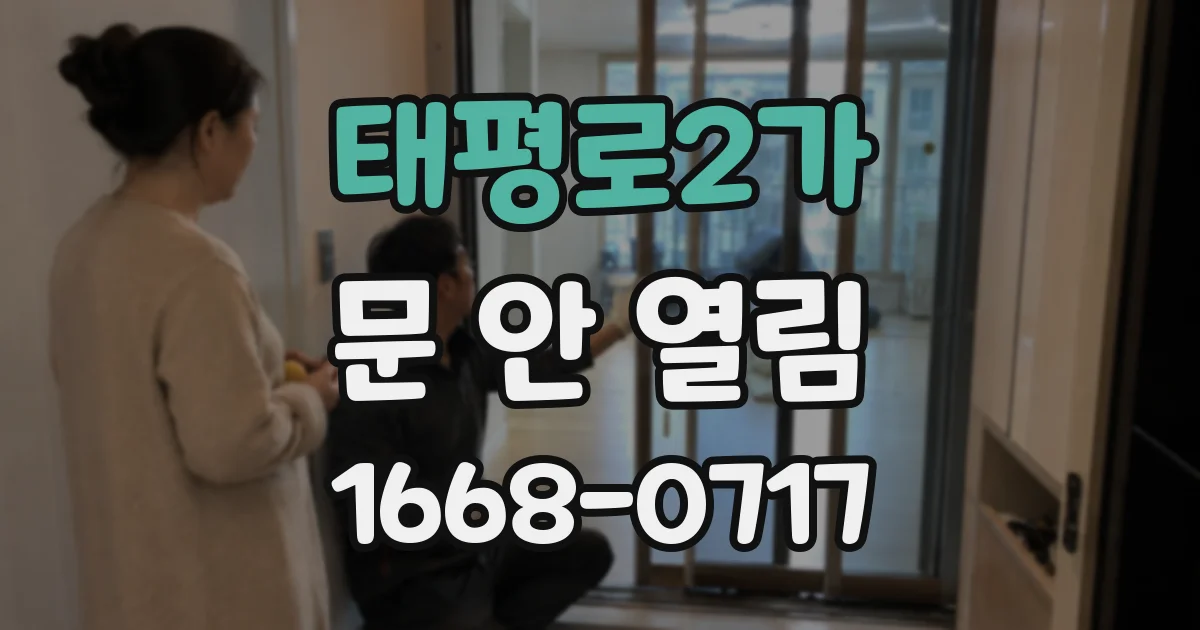 태평로2가 문 안 열림