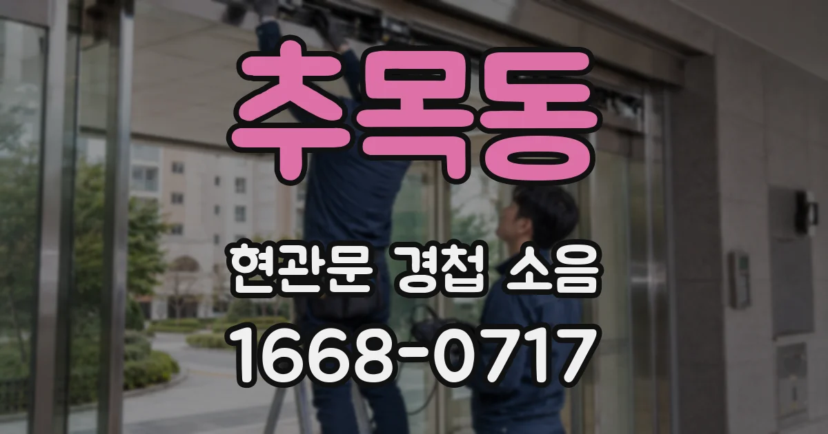 추목동 현관문 경첩 소음