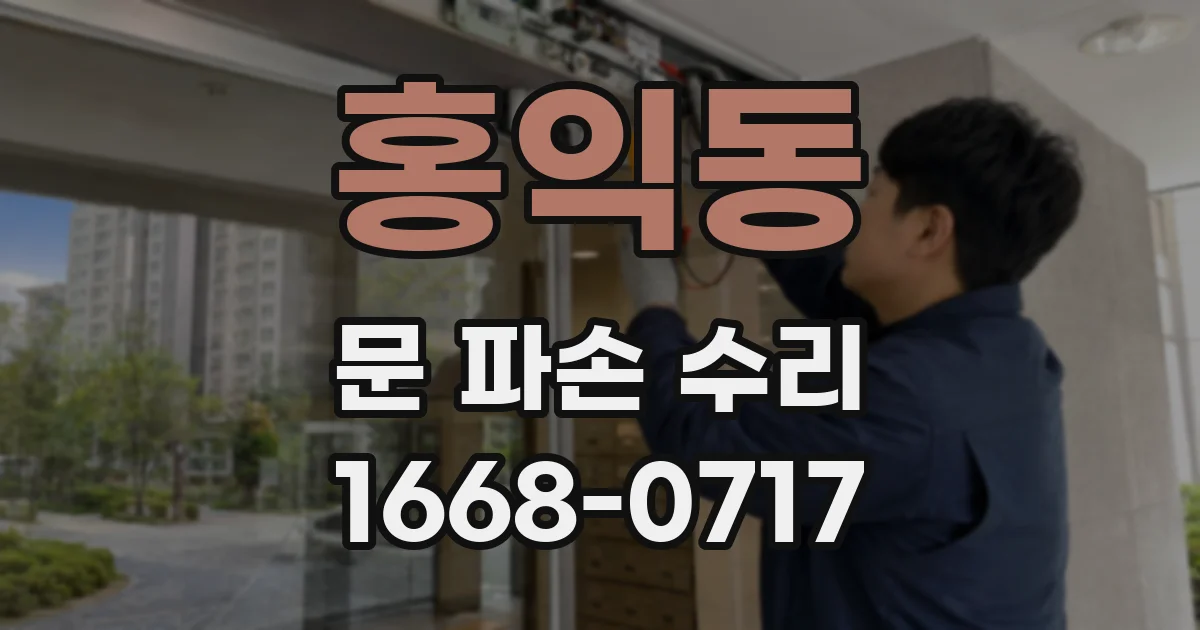 홍익동 문 파손 수리