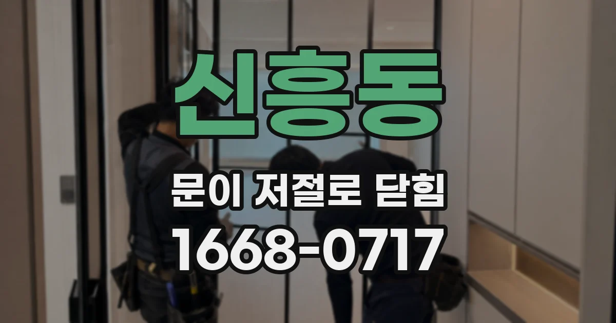 신흥동 문이 저절로 닫힘