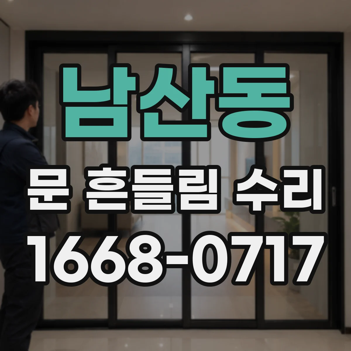 남산동 문 흔들림 수리