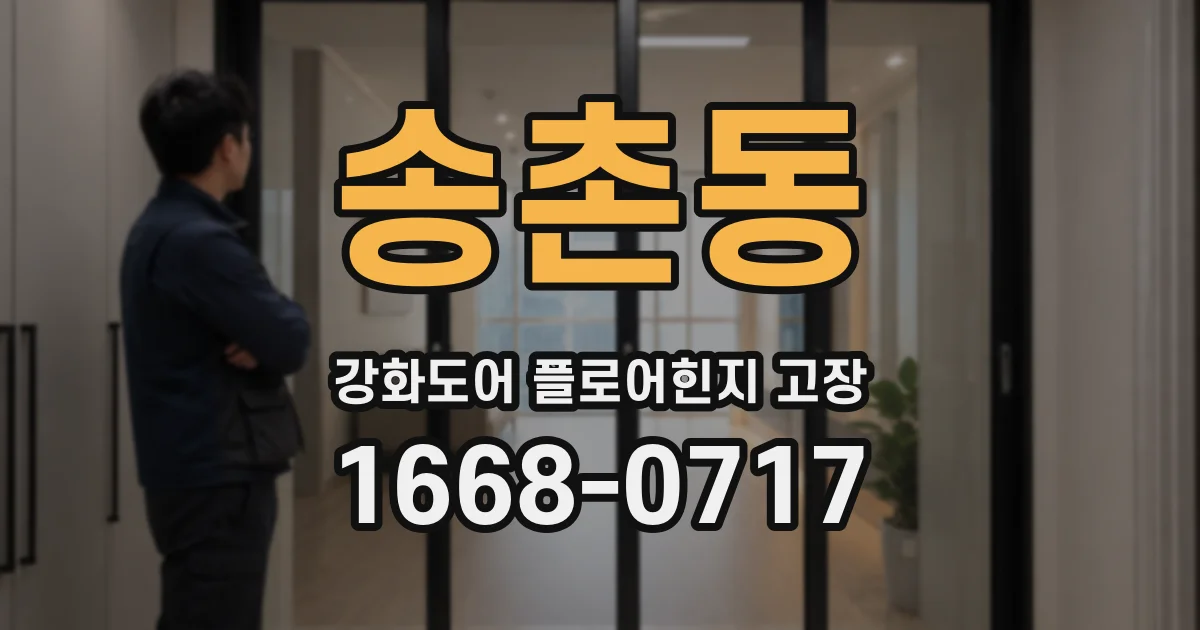 송촌동 강화도어 플로어힌지 고장