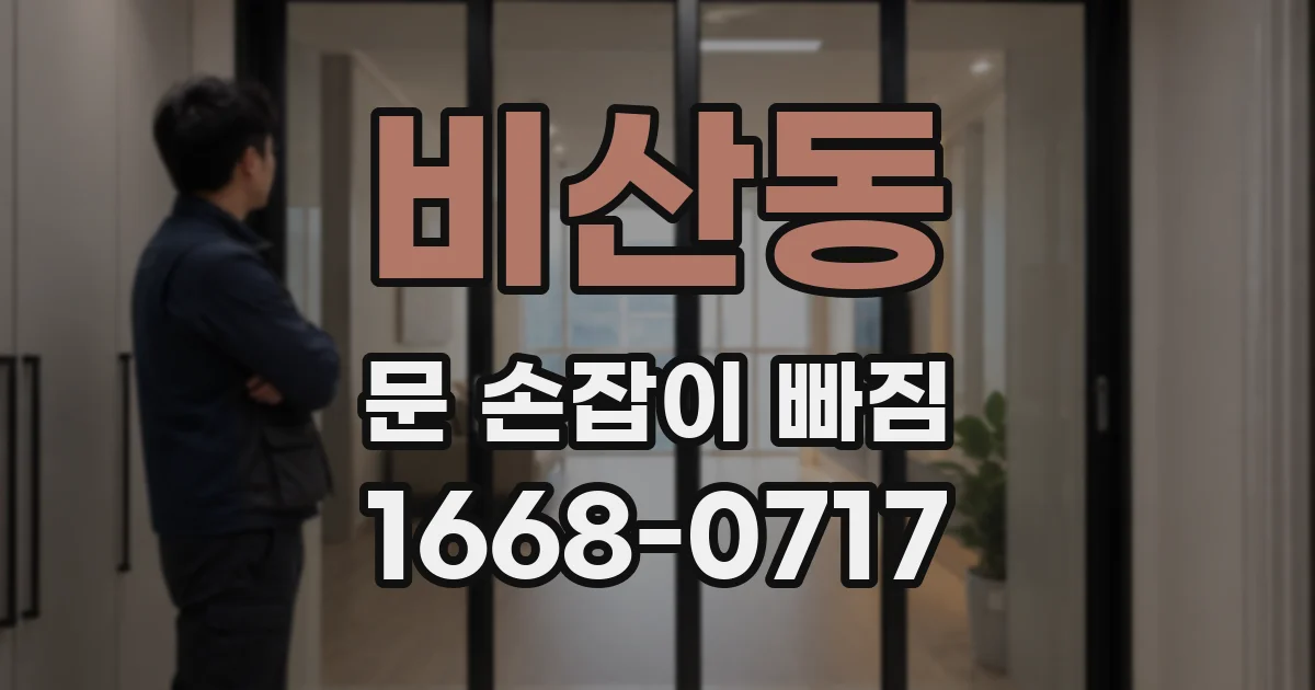 비산동 문 손잡이 빠짐