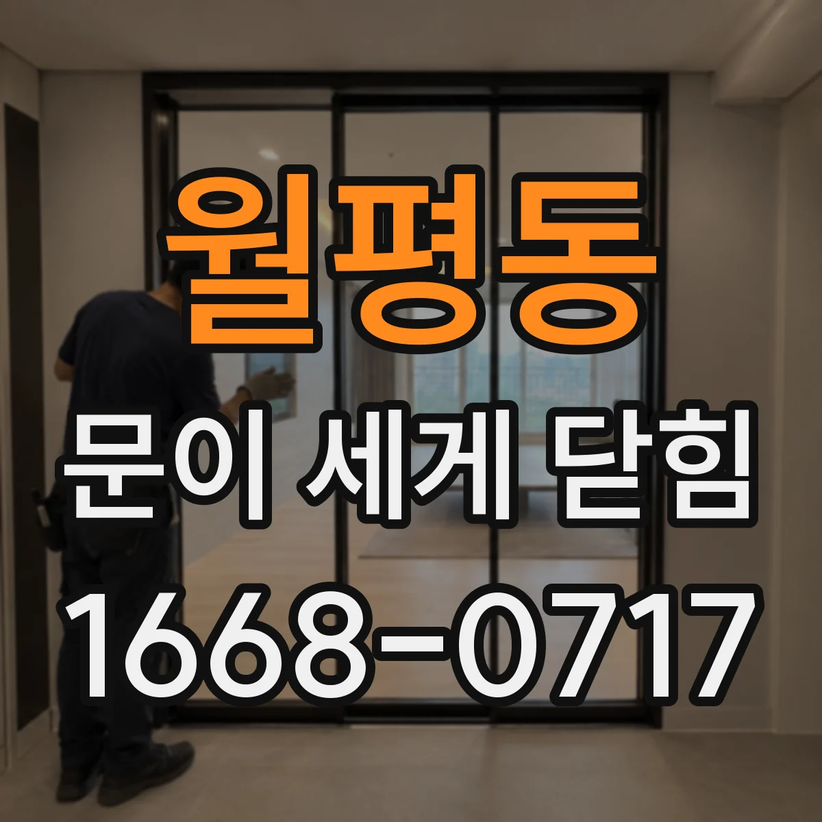 월평동 문이 세게 닫힘