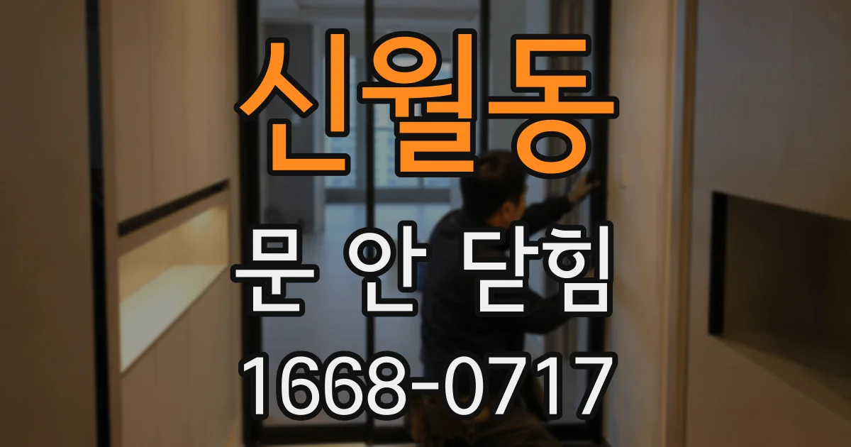 신월동 문 안 닫힘