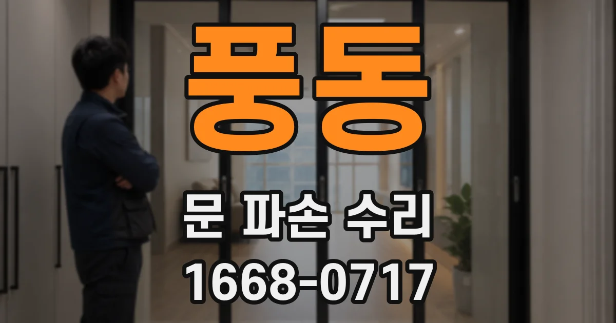 풍동 문 파손 수리