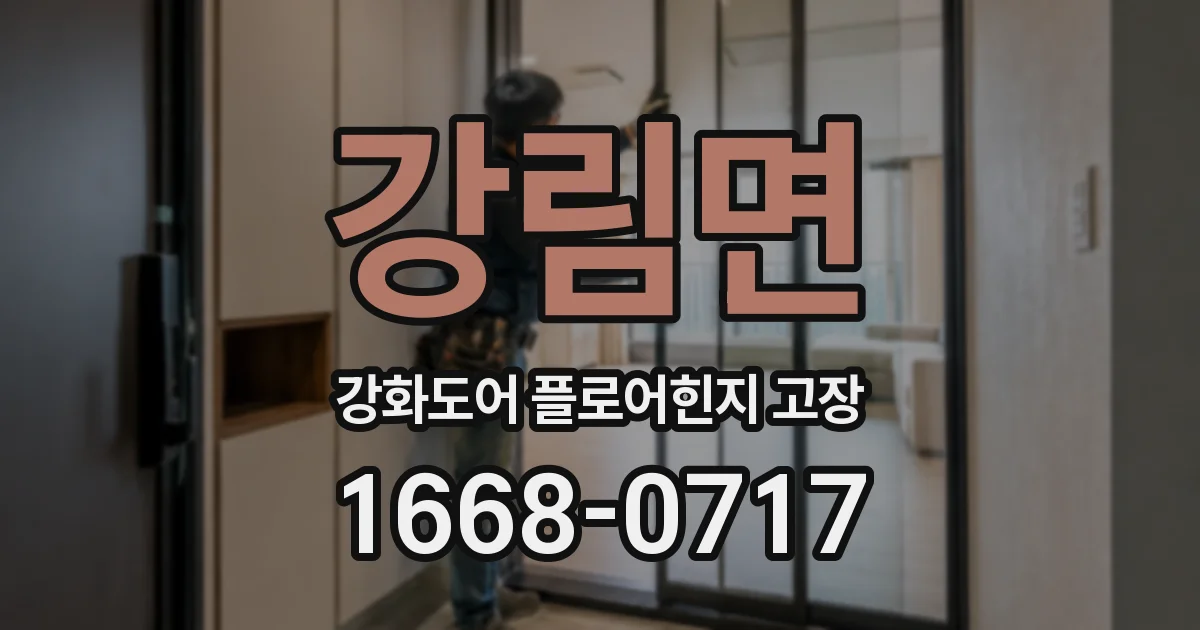 강림면 강화도어 플로어힌지 고장