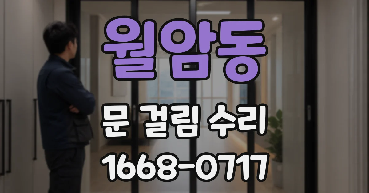 월암동 문 걸림 수리
