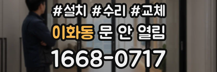 이화동 문 안 열림