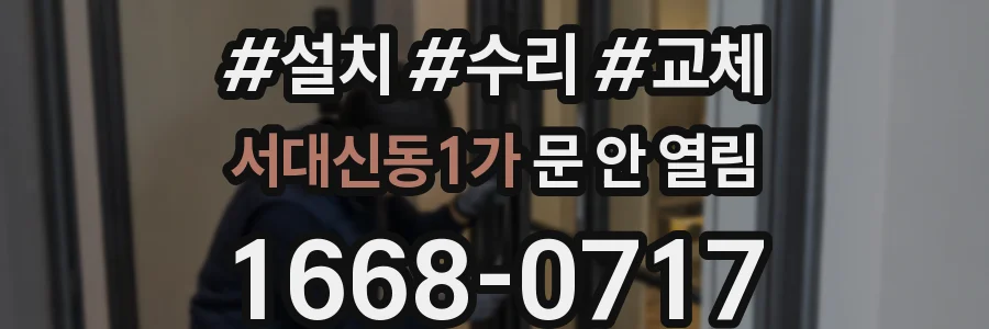 서대신동1가 문 안 열림