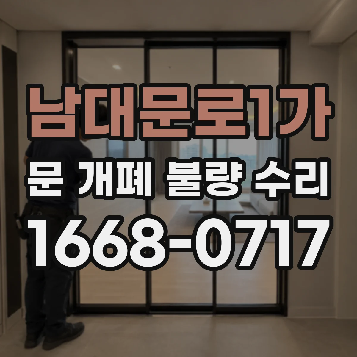 남대문로1가 문 개폐 불량 수리