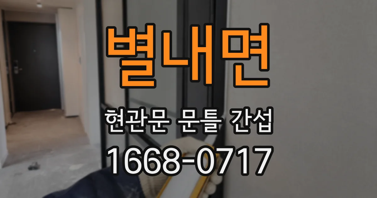 별내면 현관문 문틀 간섭