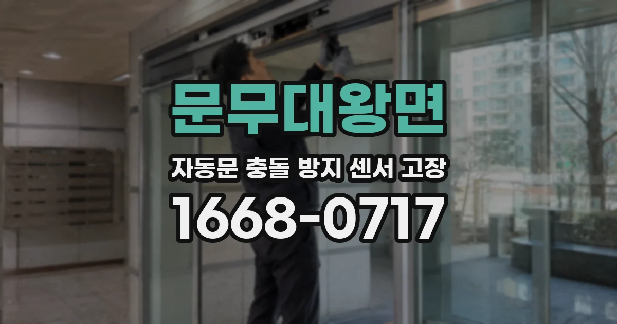 문무대왕면 자동문 충돌 방지 센서 고장