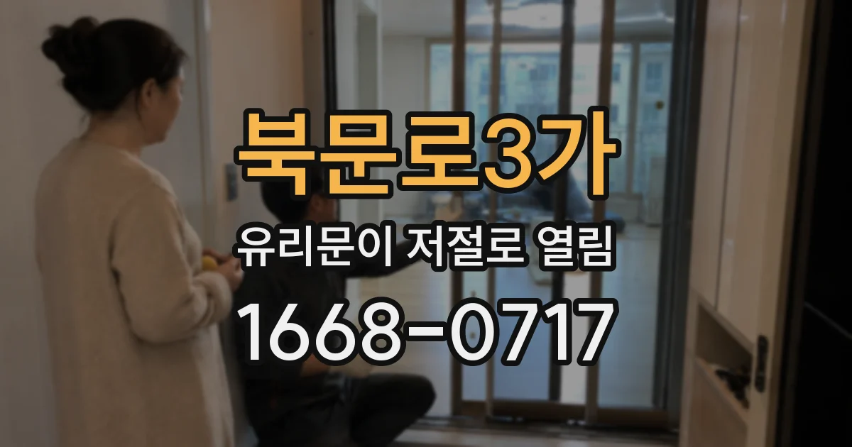 북문로3가 유리문이 저절로 열림