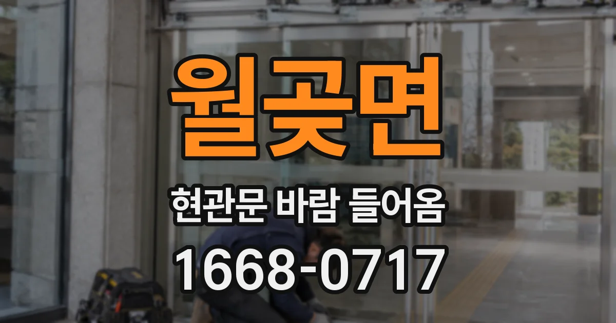 월곶면 현관문 바람 들어옴