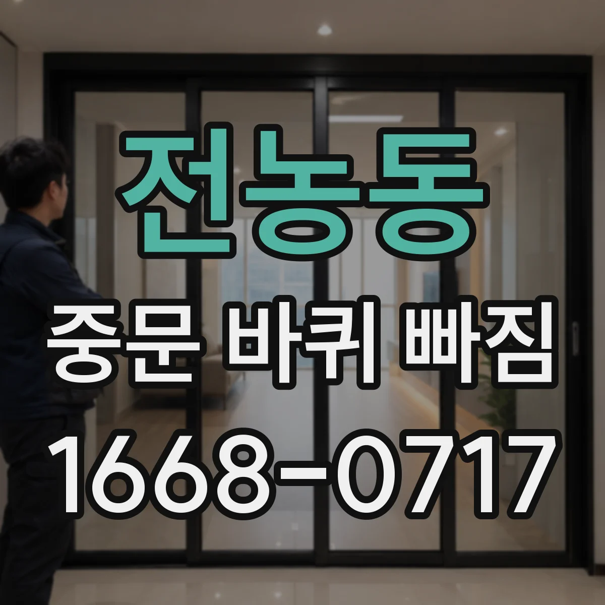 전농동 중문 바퀴 빠짐